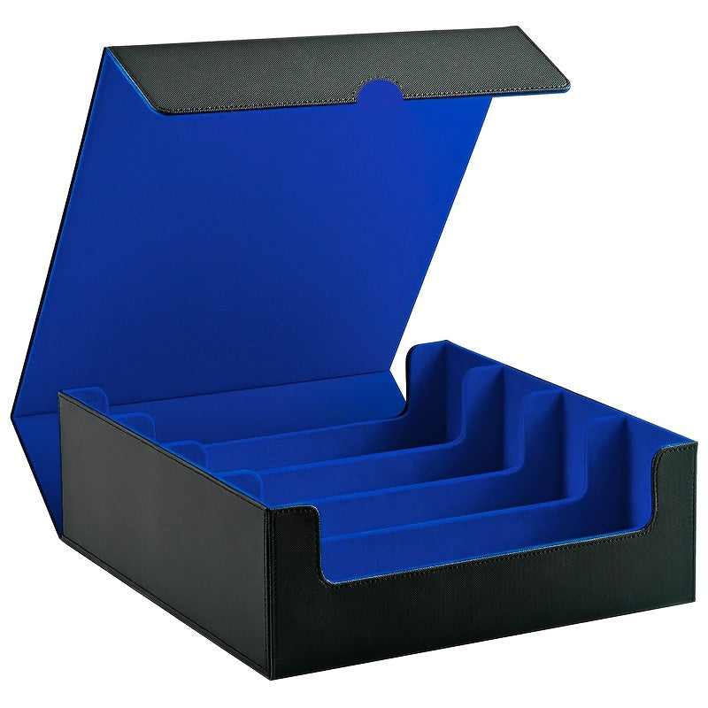 3000+ TCG Cards Storage Box | Magnetic Faux Leather Card Box, Fits for Magic, CCG Cards, Sports Cards