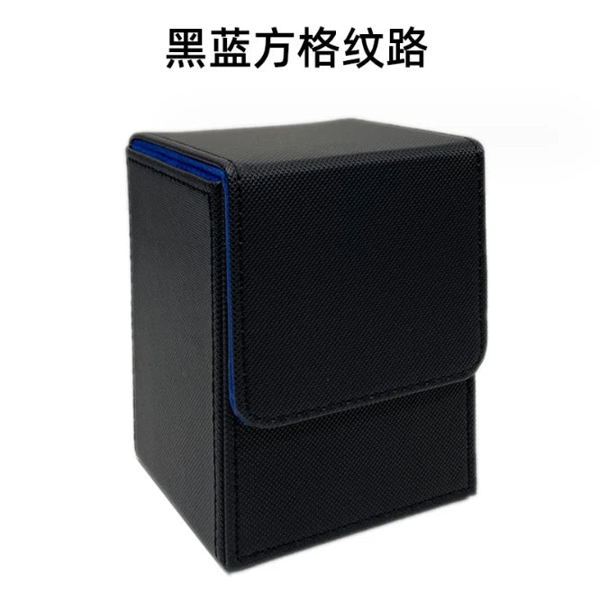 Caja para mazo resistente, duradera, ecológica y portátil, con esquinas cuadradas y personalizable, para guardar hasta 80 cartas; compatible con Magic: The Gathering, Yu-Gi-Oh y otros juegos