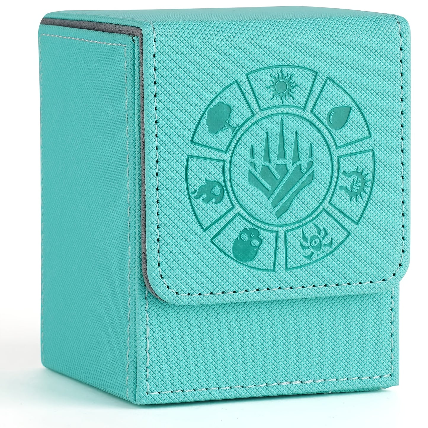 Card Box, 150+ Storage Space, with 50 Card Sleeves, Advanced Collection Edition MTG Card Box, Suitable for Trading Card Games Yugioh, etc