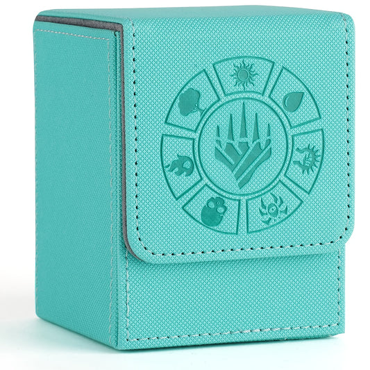 Card Box, 150+ Storage Space, with 50 Card Sleeves, Advanced Collection Edition MTG Card Box, Suitable for Trading Card Games Yugioh, etc