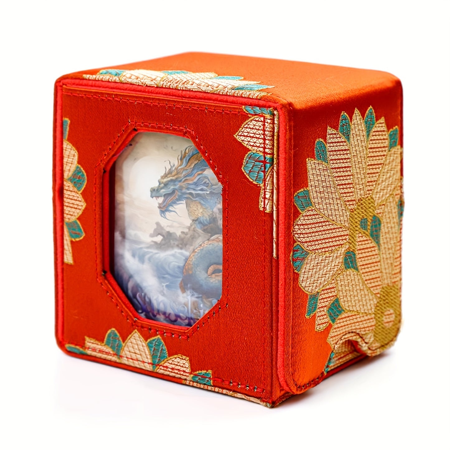 Caja premium magnética para cartas con ventana de exhibición, diseño asiático – 1 unidad
