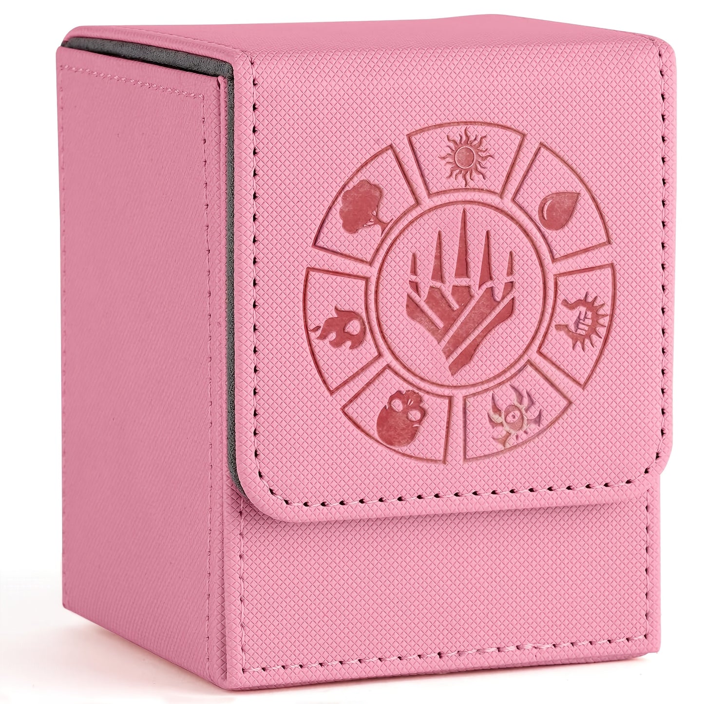 Card Box, 150+ Storage Space, with 50 Card Sleeves, Advanced Collection Edition MTG Card Box, Suitable for Trading Card Games Yugioh, etc