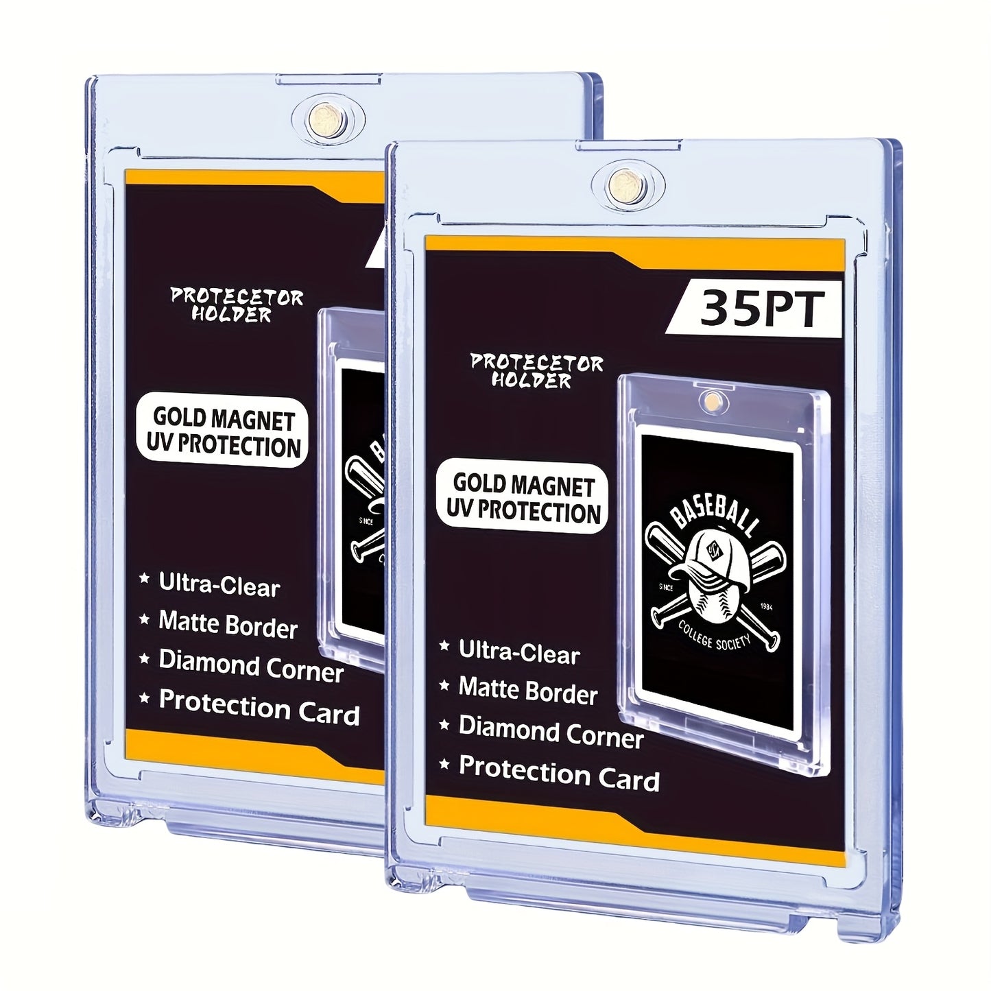 Magnetic Card Holder | Hard Plastic Sleeve