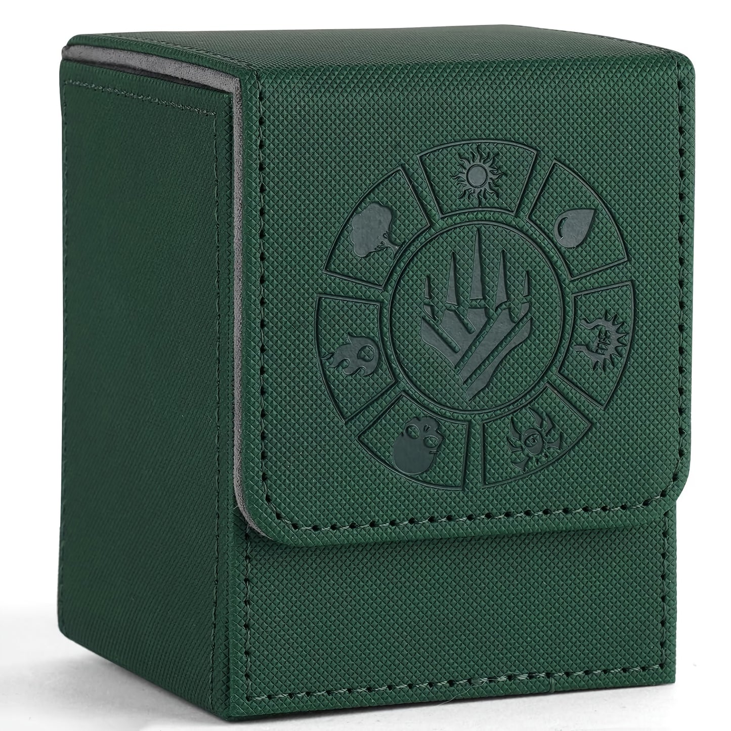 Card Box, 150+ Storage Space, with 50 Card Sleeves, Advanced Collection Edition MTG Card Box, Suitable for Trading Card Games Yugioh, etc