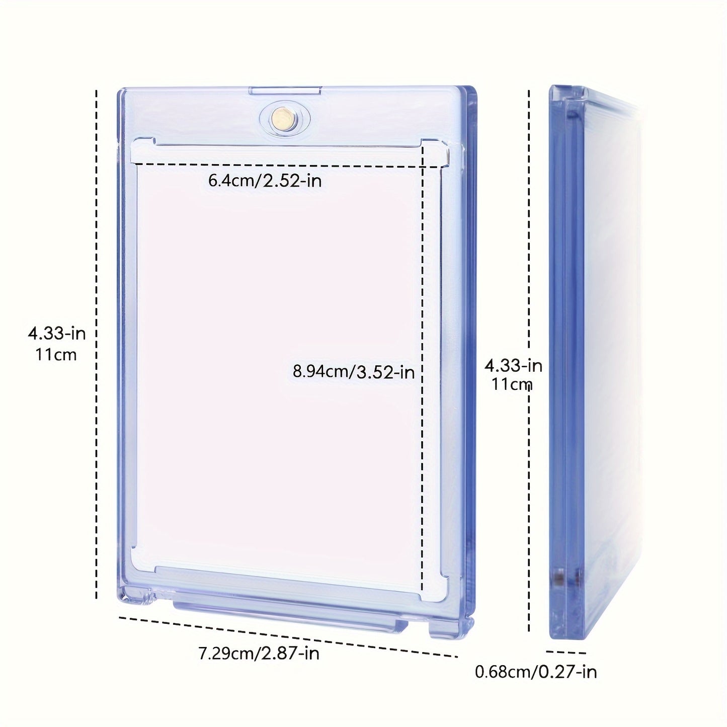 Magnetic Card Holder | Hard Plastic Sleeve