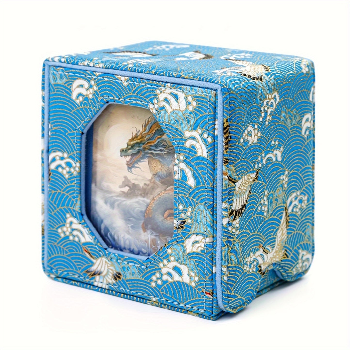 Caja premium magnética para cartas con ventana de exhibición, diseño asiático – 1 unidad