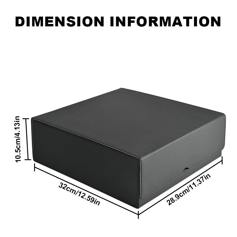3000+ TCG Cards Storage Box | Magnetic Faux Leather Card Box, Fits for Magic, CCG Cards, Sports Cards