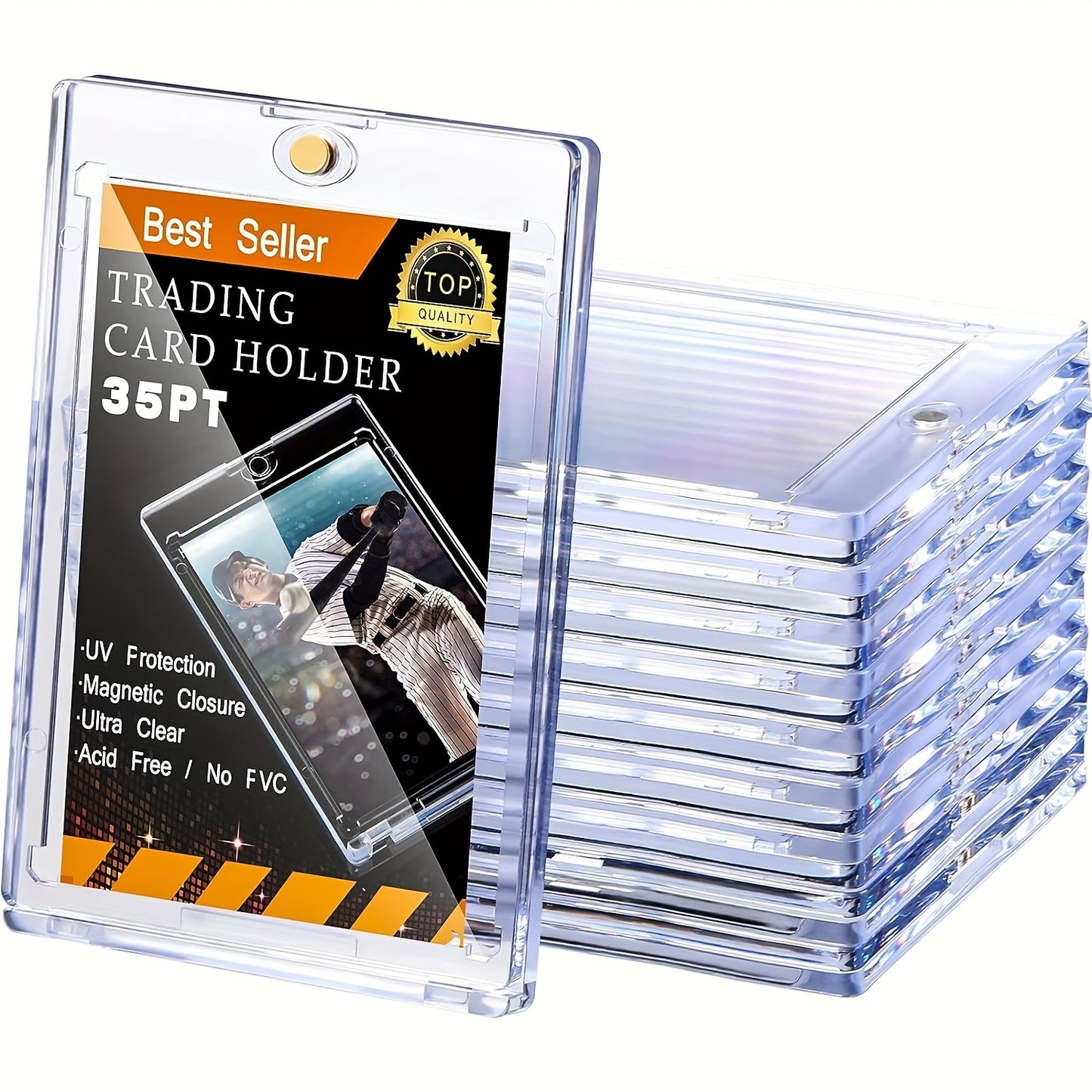 Magnetic Card Holder | Hard Plastic Sleeve