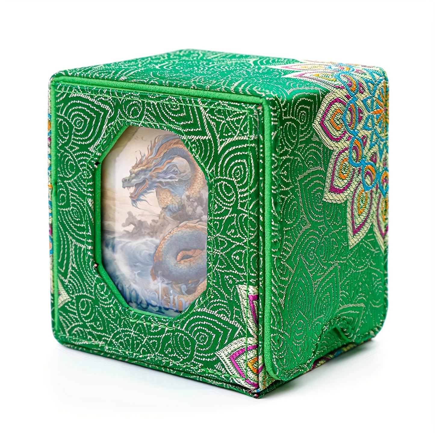 Caja premium magnética para cartas con ventana de exhibición, diseño asiático – 1 unidad
