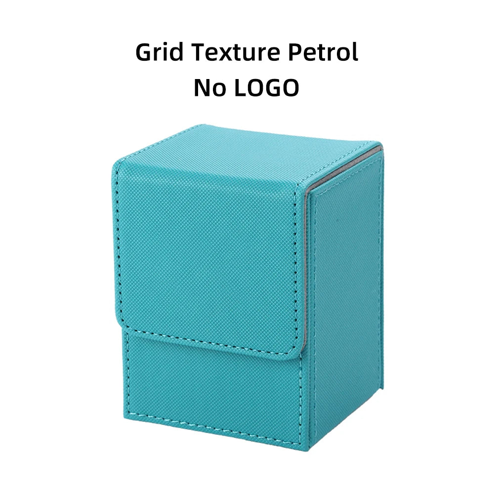 Caja para mazo resistente, duradera, ecológica y portátil, con esquinas cuadradas y personalizable, para guardar hasta 80 cartas; compatible con Magic: The Gathering, Yu-Gi-Oh y otros juegos