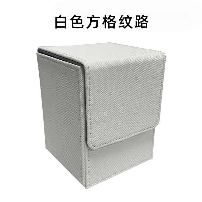 Caja para mazo resistente, duradera, ecológica y portátil, con esquinas cuadradas y personalizable, para guardar hasta 80 cartas; compatible con Magic: The Gathering, Yu-Gi-Oh y otros juegos
