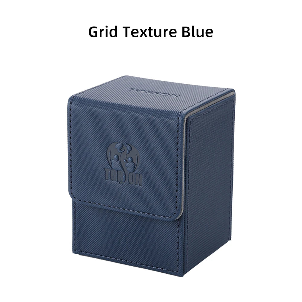 Caja para mazo resistente, duradera, ecológica y portátil, con esquinas cuadradas y personalizable, para guardar hasta 80 cartas; compatible con Magic: The Gathering, Yu-Gi-Oh y otros juegos