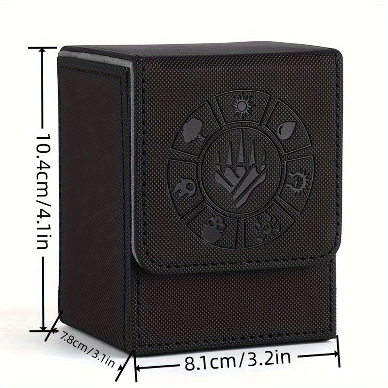 Card Box, 150+ Storage Space, with 50 Card Sleeves, Advanced Collection Edition MTG Card Box, Suitable for Trading Card Games Yugioh, etc