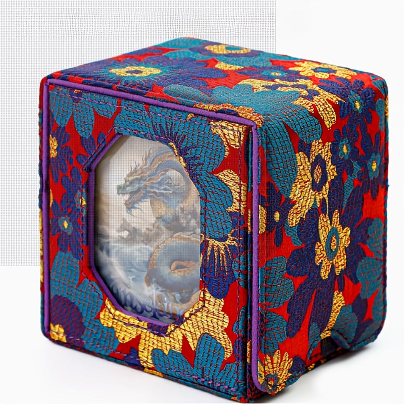 Caja premium magnética para cartas con ventana de exhibición, diseño asiático – 1 unidad