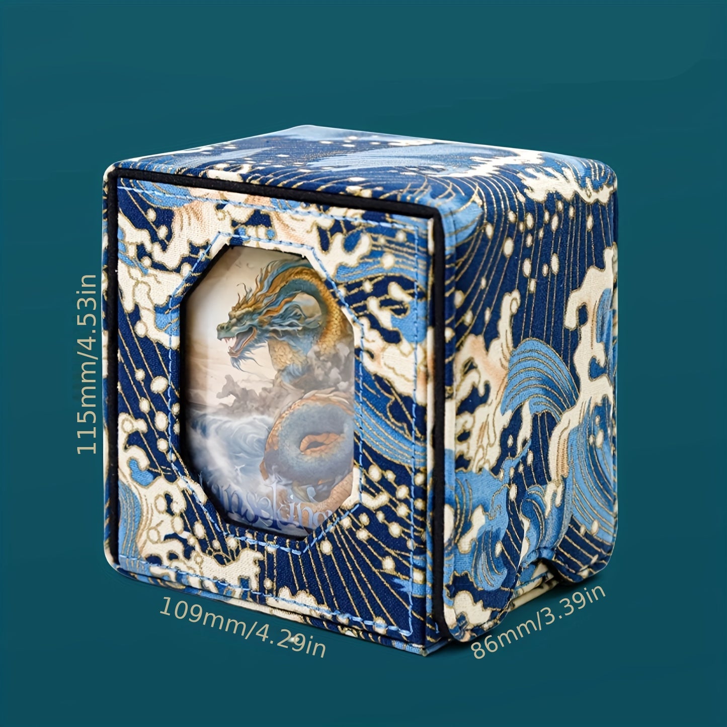 Caja premium magnética para cartas con ventana de exhibición, diseño asiático – 1 unidad
